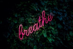 Good breathing techniques help with stress.